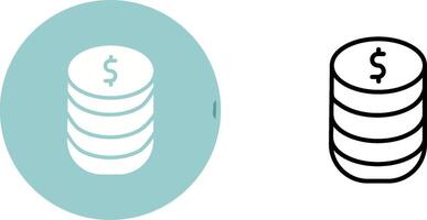 Stack Of Coins Vector Icon