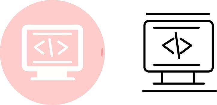 Coding Vector Icon