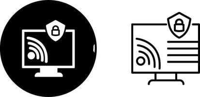 Wifi Security Vector Icon