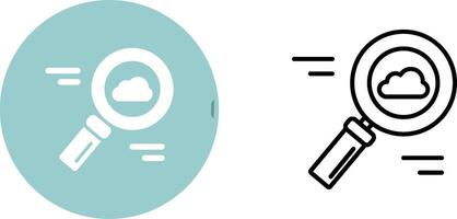 Cloud Magnifier Vector Icon