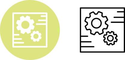 icono de vector de rueda dentada