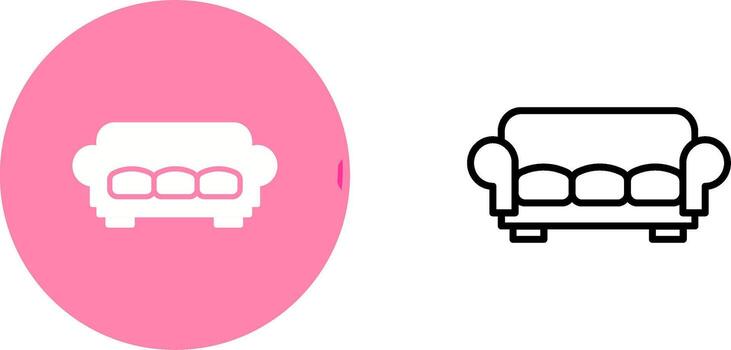 Large Sofa Vector Icon