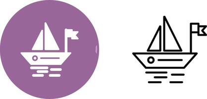 Small Boat Vector Icon