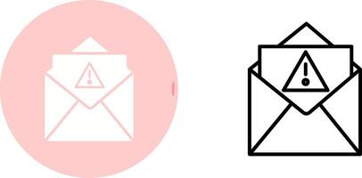 icono de vector de correo no deseado