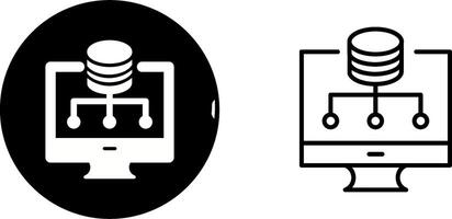 icono de vector de almacenamiento de datos