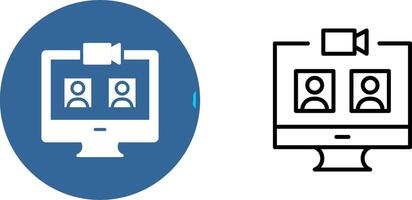 Video Call Vector Icon