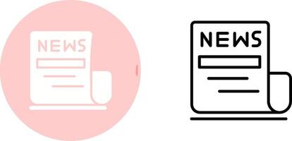 Newspaper Vector Icon