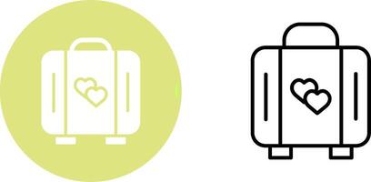 Lover Suitcase Vector Icon