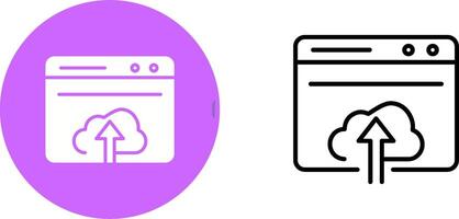 Upload Web Vector Icon
