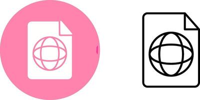 Global Profile Vector Icon