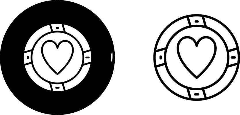 Casino Chips Vector Icon