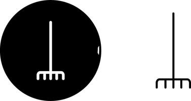 Fork picking leaves Vector Icon