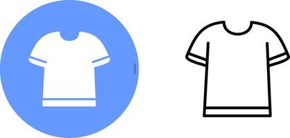 T Shirt with Lines Vector Icon