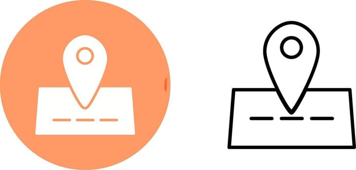 icono de vector de mapa