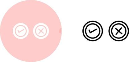 Yes No Option Vector Icon
