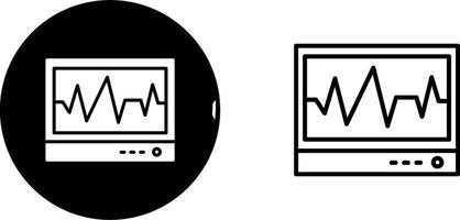 icono de vector de electrocardiograma