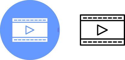 vídeo y animación vector icono