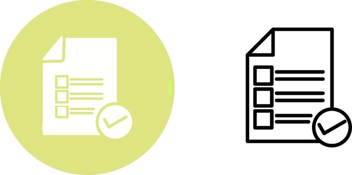 Valid Document Vector Icon