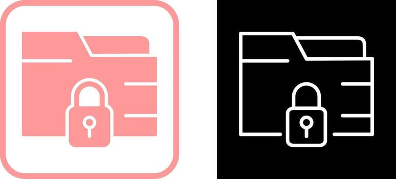 Secure Folder Vector Icon