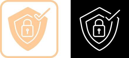 icono de vector de protección verificada