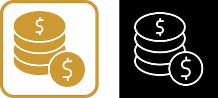 Dollar Coins Vector Icon