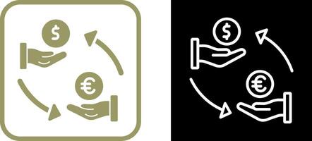 Dollar To Euro Vector Icon