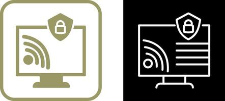 Wifi Security Vector Icon