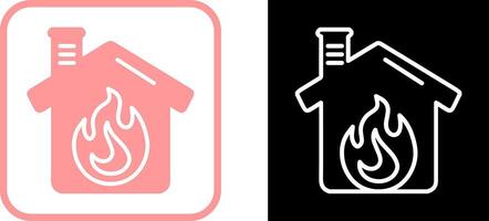 Housefire Vector Icon