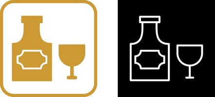 Bottle of Rum Vector Icon