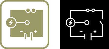 icono de vector de circuito eléctrico