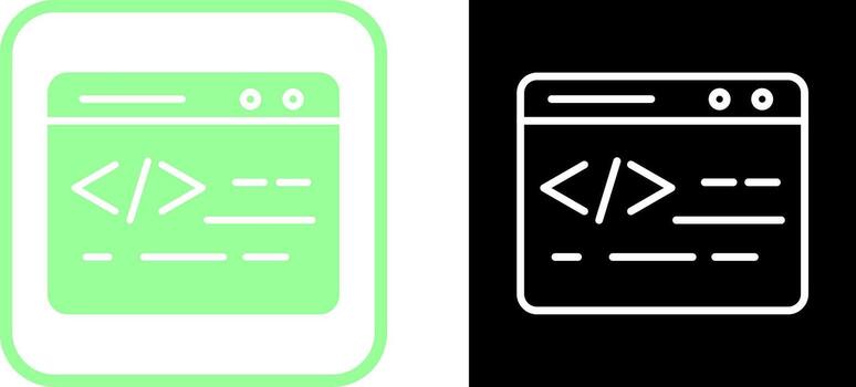Web Coding Vector Icon