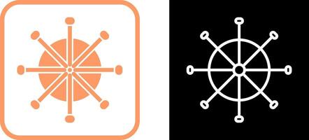 Ship Wheel Vector Icon