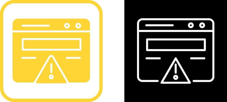 Web Error Vector Icon