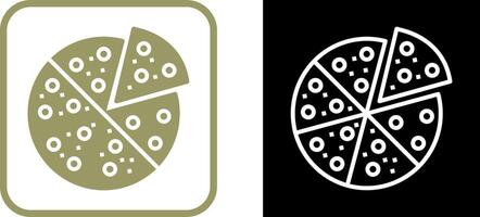 icono de vector de rebanada de pizza