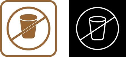 No Drinks Vector Icon