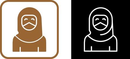 Woman with Niqab Vector Icon