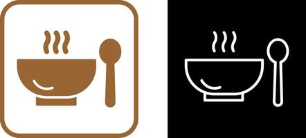 Sopa,comida,bowl,comida,caliente,cuchara, vector icono