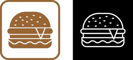 icono de vector de hamburguesa