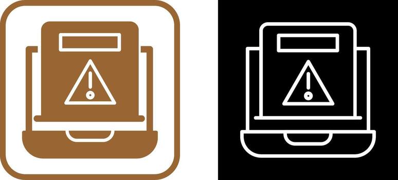 icono de vector de error