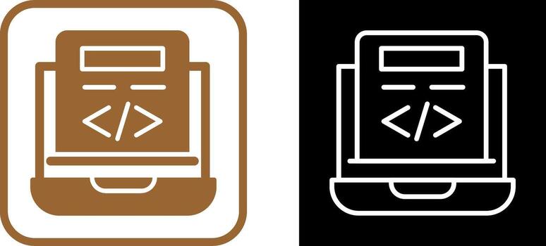 icono de vector de codificación