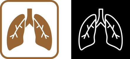 icono de vector de pulmones