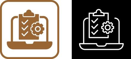 Online Checklist Vector Icon