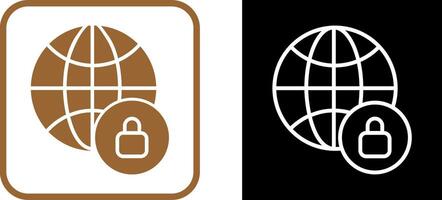 Worldwide Security Vector Icon