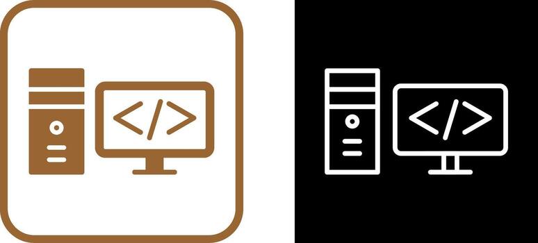 icono de vector de codificación