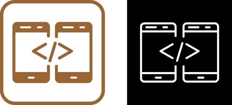 icono de vector de código