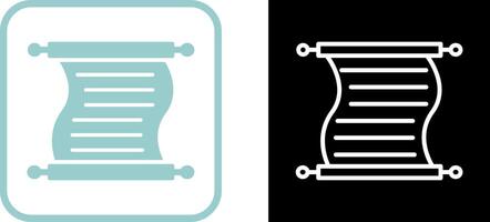 Scroll of Paper Vector Icon