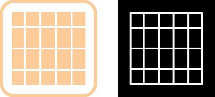 Table of Rates Vector Icon