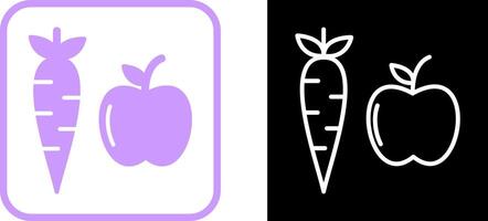 icono de vector de frutas y verduras