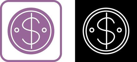 Dollar Coin Vector Icon