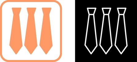 Three Ties Vector Icon